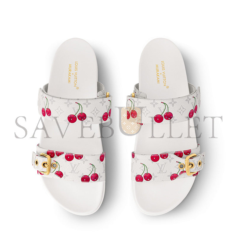 LOUIS VUITTON MURAKAMI LV X TM MURAKAMI BOM DIA FLAT COMFORT SANDALS 1AHLZA